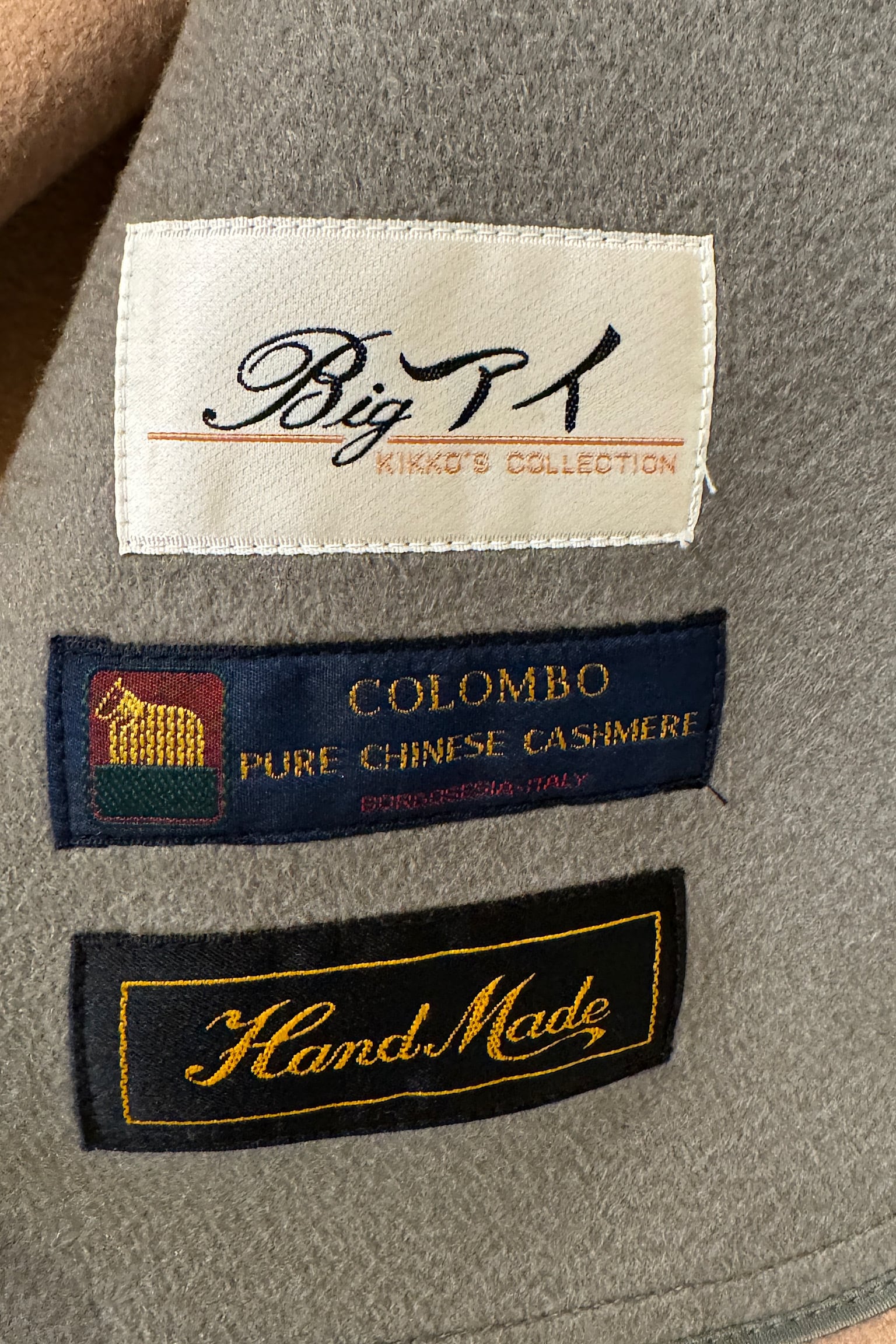 カシミアハンドメイドポンチョコート | DROOMTUIN_VINTAGE