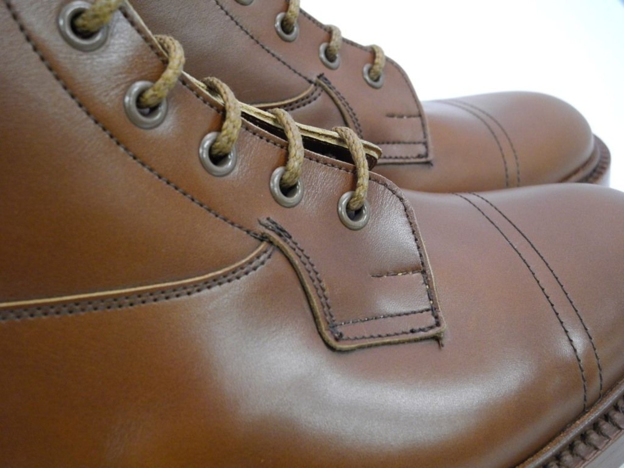 Tricker's × UW / Imitation Cap Country Boots / Marron Antique