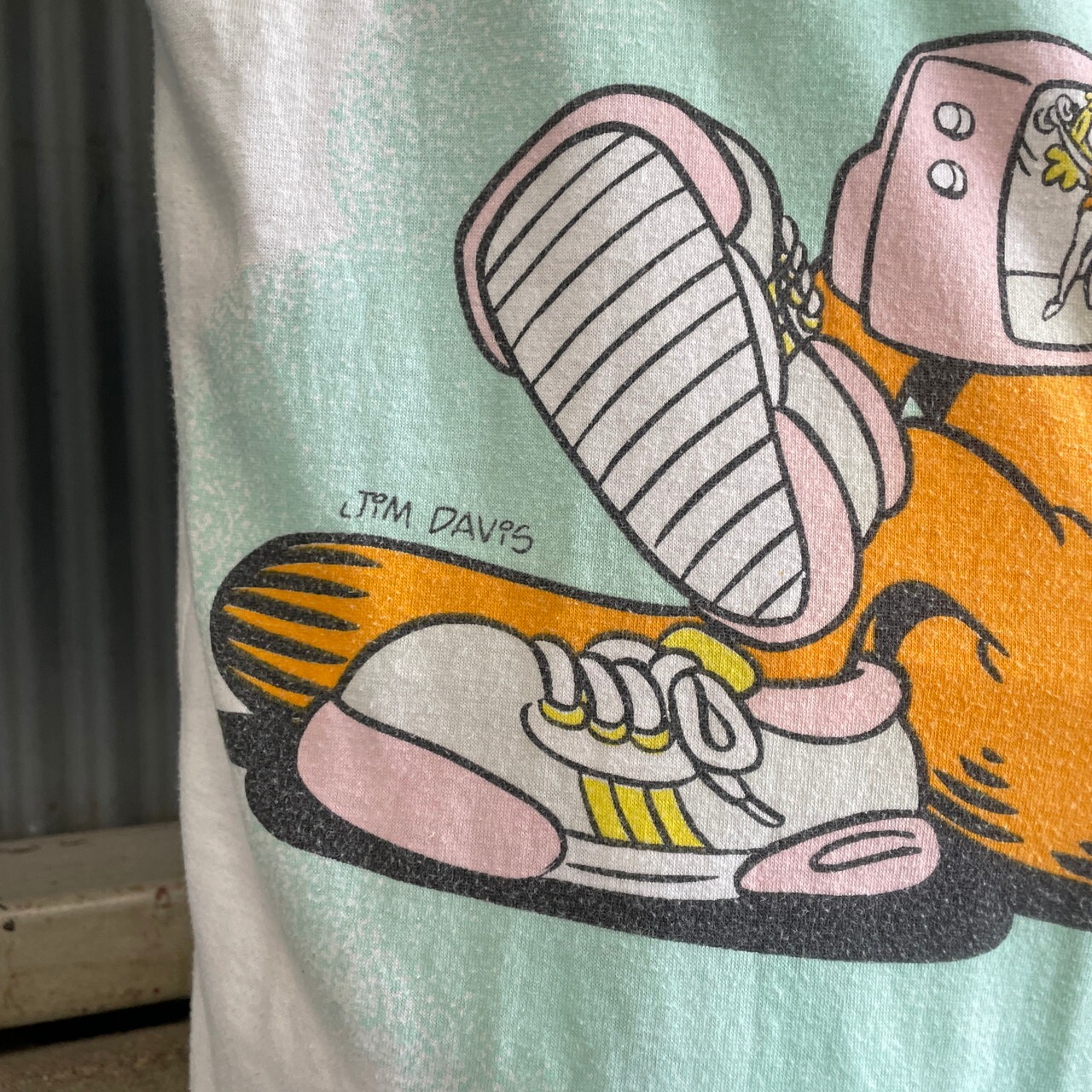 80年代 GARFIELD ガーフィールド リンガー キャラクタープリント 