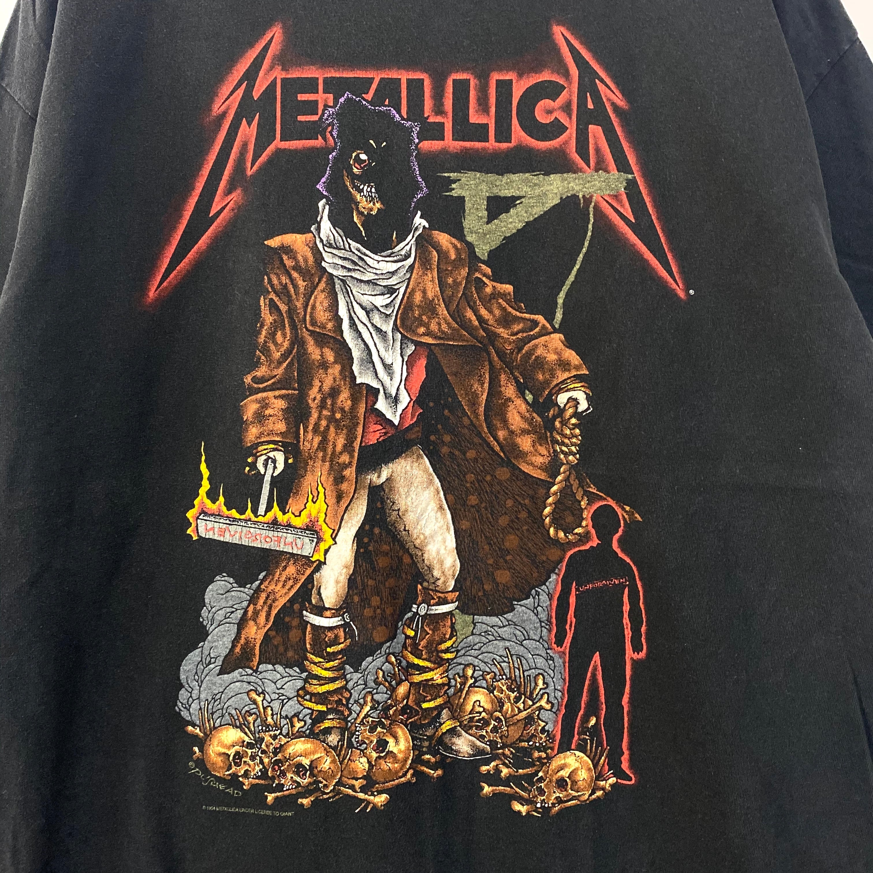 90年代 METALLICA メタリカ the unforgiven バンドTシャツ パスヘッド 