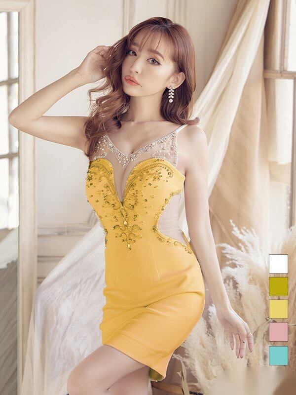Jessica＊背中ビジュー/ミニドレス｜ファッション