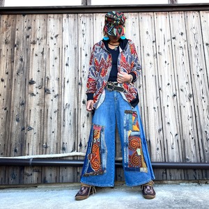 アジアンリメイクデニムパンツ