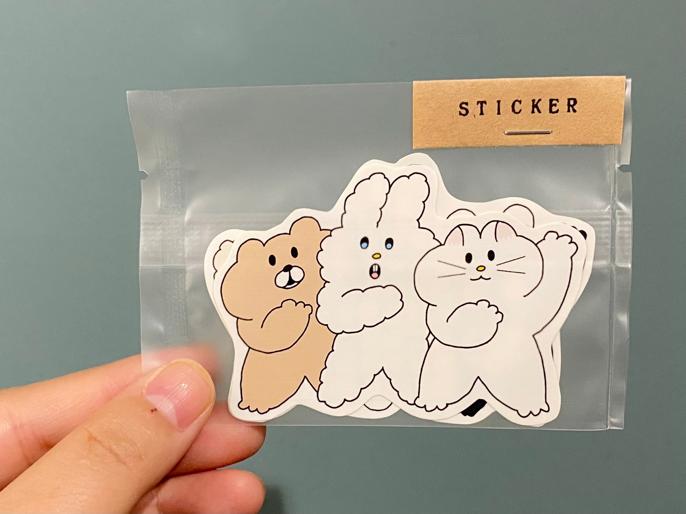 ３匹ユニットのシールセット