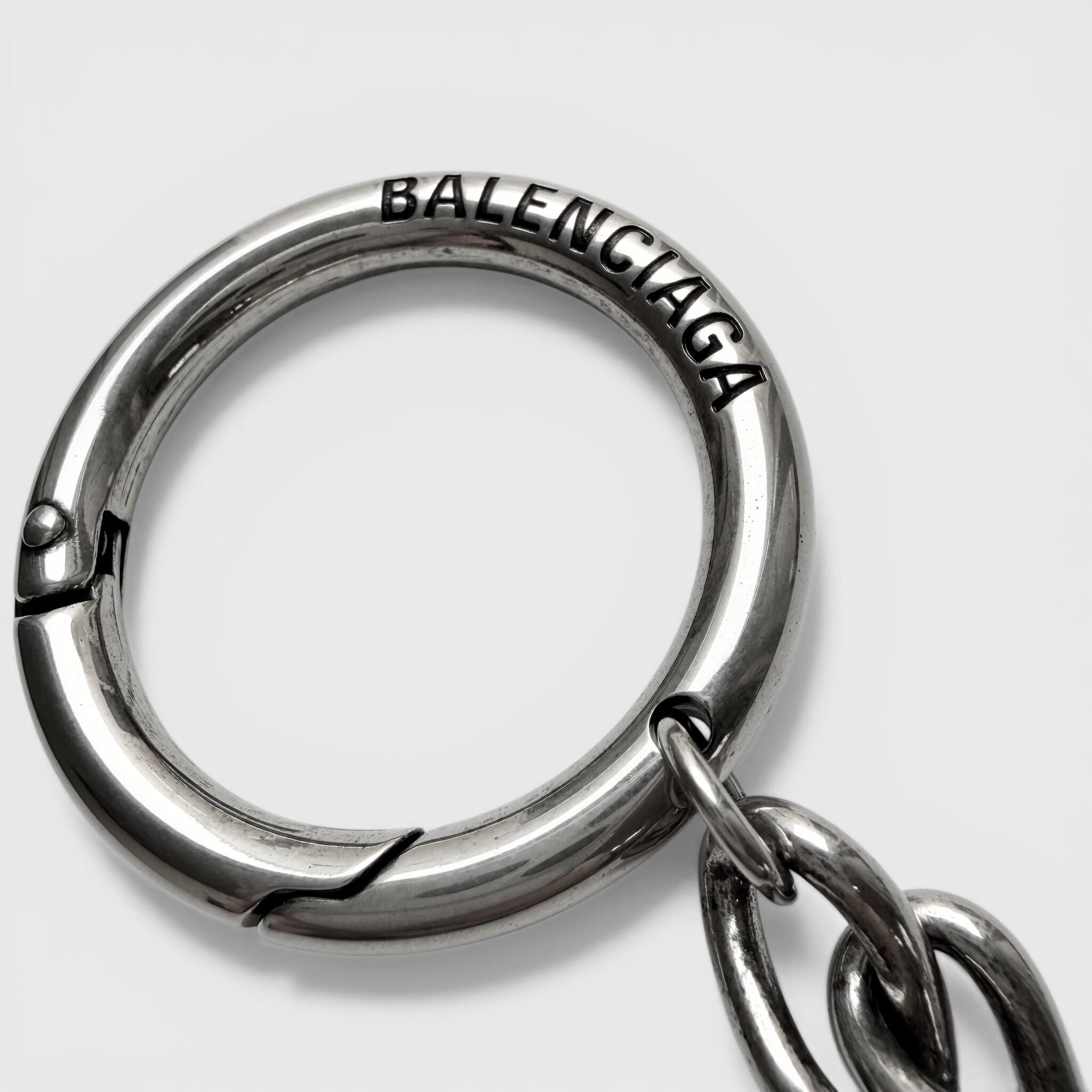 BALENCIAGA Keychain Chips Charm Calfskin Green | BRAND RESORT