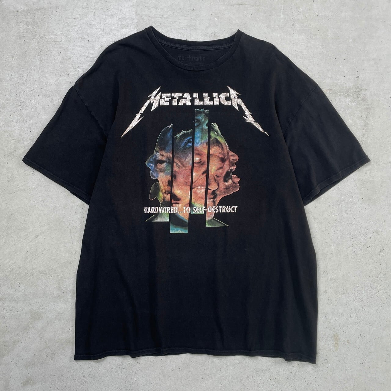 バンド古着 メタリカ Tシャツ HARDWIRED... 半袖 L ブラック METALLICA メタリカ HARDWIREDTO SELF-DESTRUCT バンドTシャツ バン