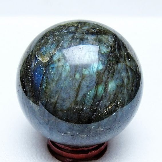 ラブラドライト 丸玉 65mm スフィア 置物 一点物 151-9107 | 天然石