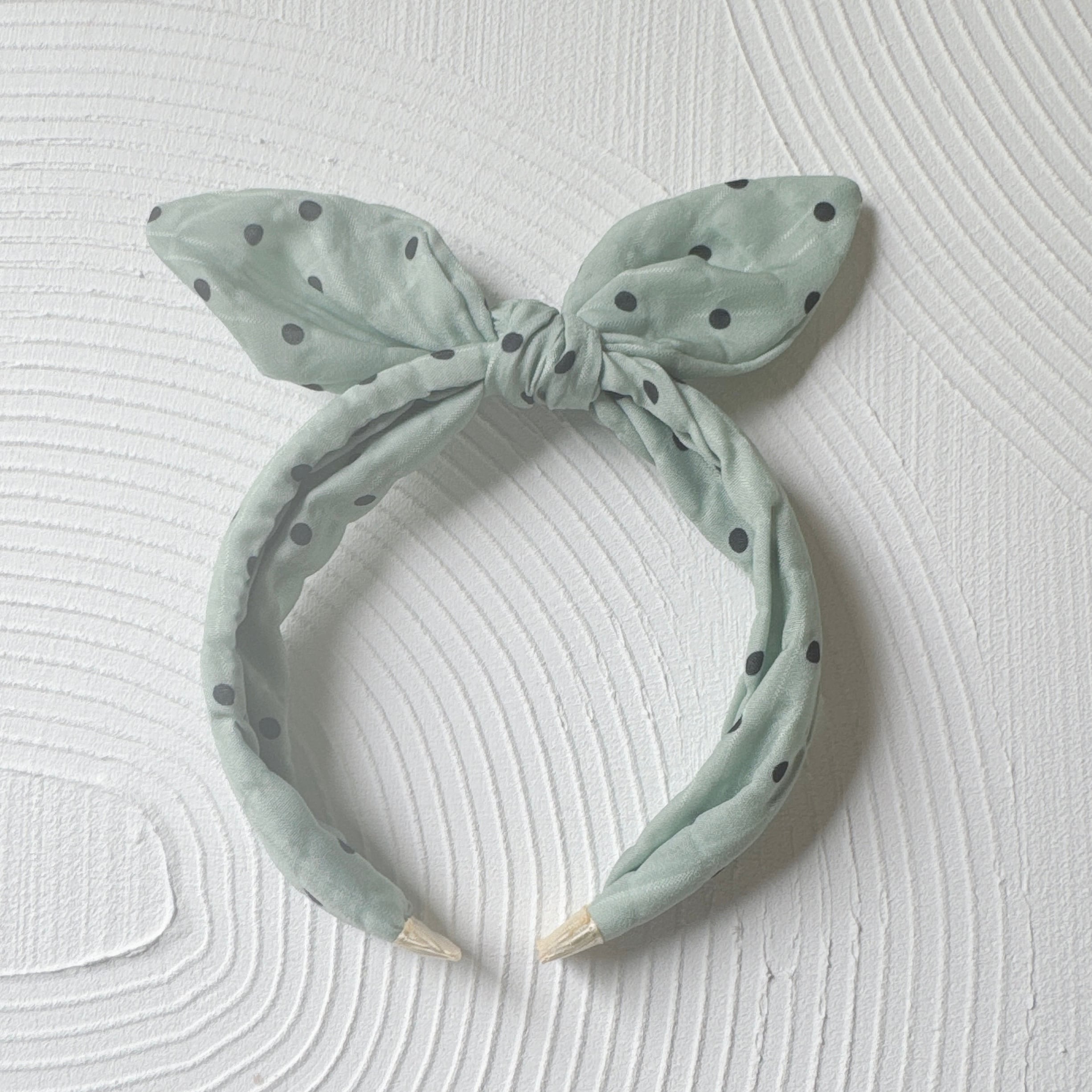 ドット柄大きなおリボン撮影用カチューシャ