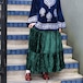 USA VINTAGE CRASH VELOUR LONG SKIRT MADE IN INDIA/アメリカ古着クラッシュベロアロングスカート