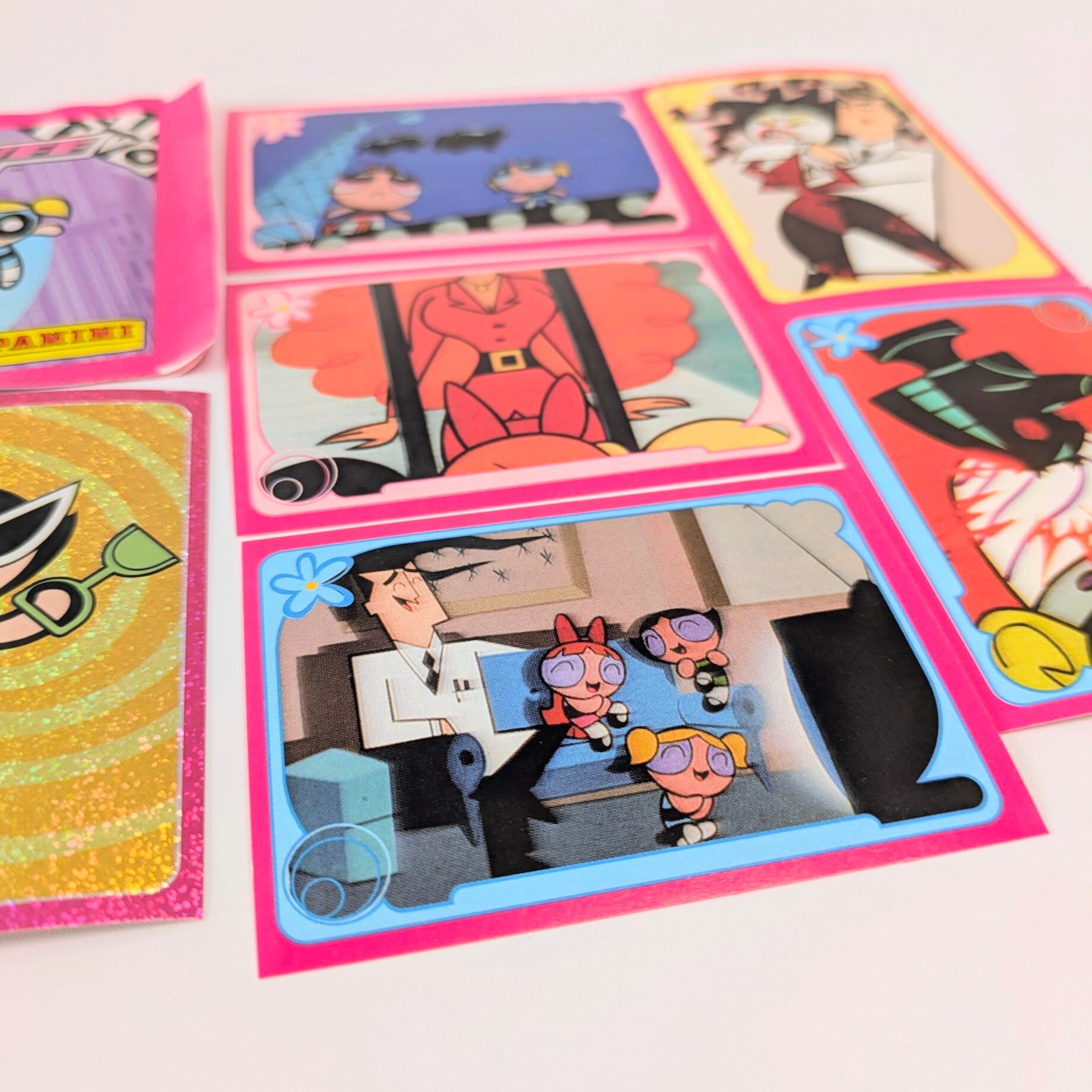 ☆送料無料！☆2000年製 パニーニ【 パワーパフガールズ（ The Powerpuff Girls ）】STICKER  カートゥーンネットワーク CARTOON NETWORK / VINTAGEステッカー単品 （1パック=6STICKER入）〚アメリカン雑貨 アメトイ〛