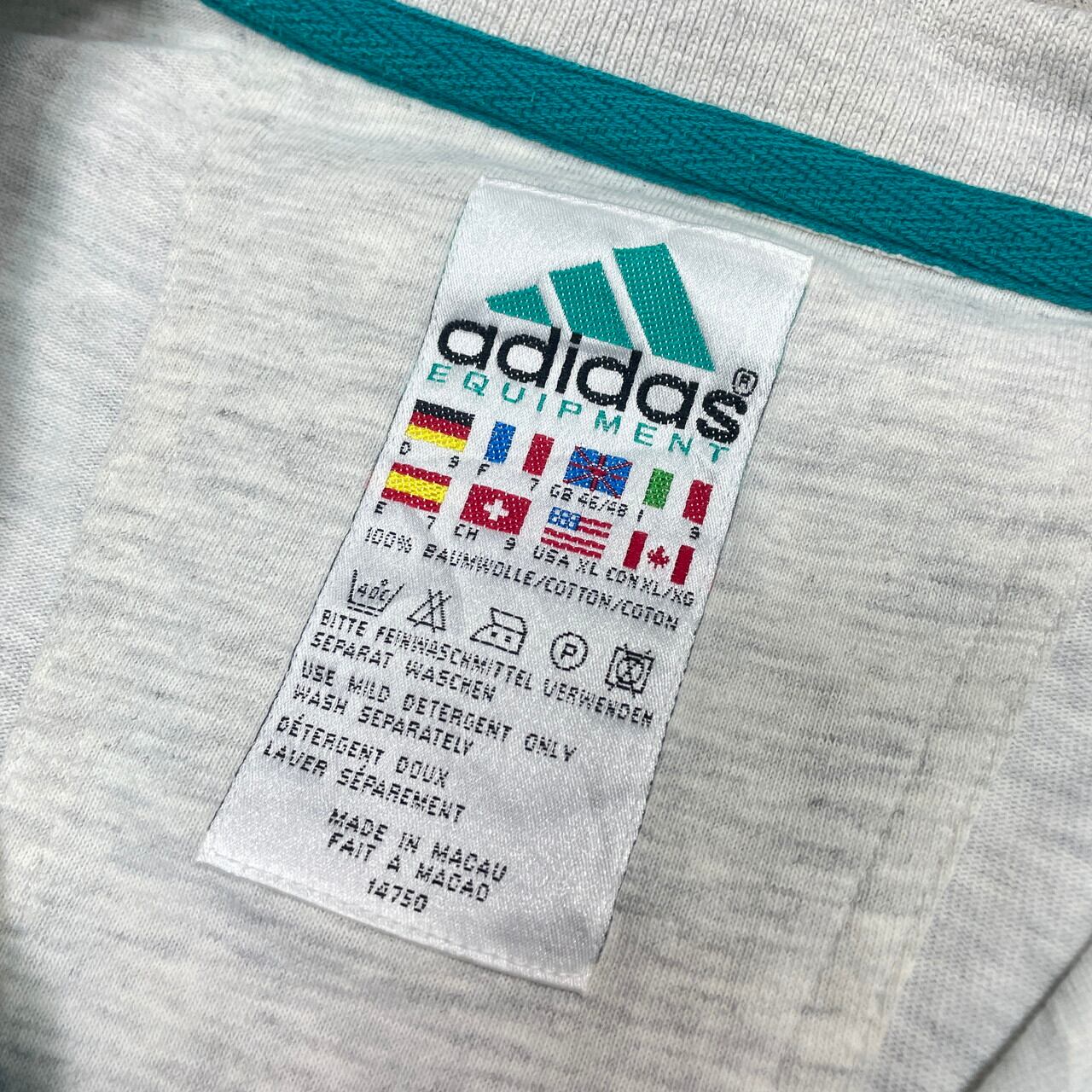90年代 adidas EQUIPMENT アディダス ポロシャツ メンズXL 古着 90s