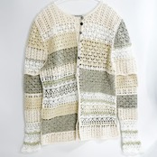 [Pattern] シェルボーダーカーディガン