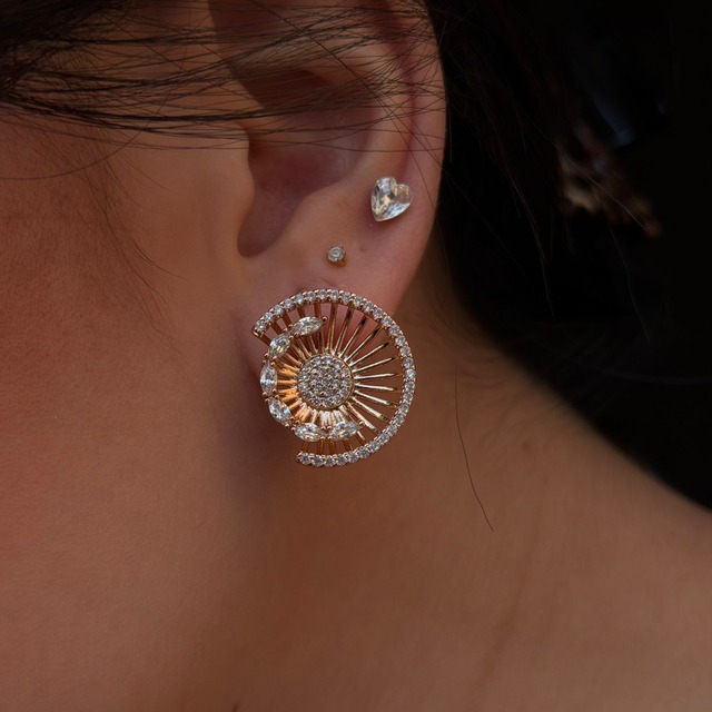 SOLE 18Kコーティングキャッチピアス