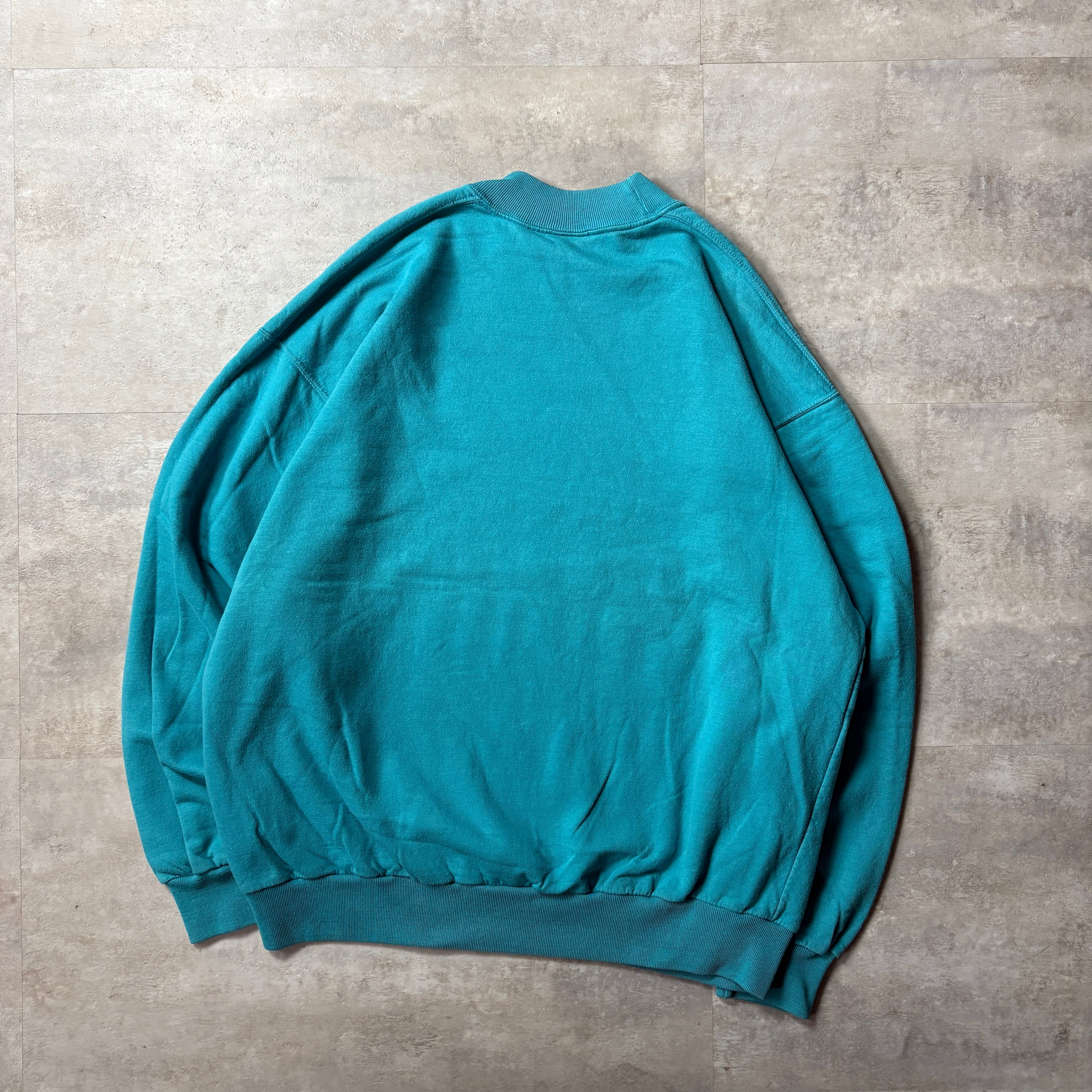 激レア90s当時USA製POLO SPORT贅沢刺繍スウェット ターコイズ 90s NIKE スウェット ターコイズブルー パープル刺繍 XL | ANYTHBLE