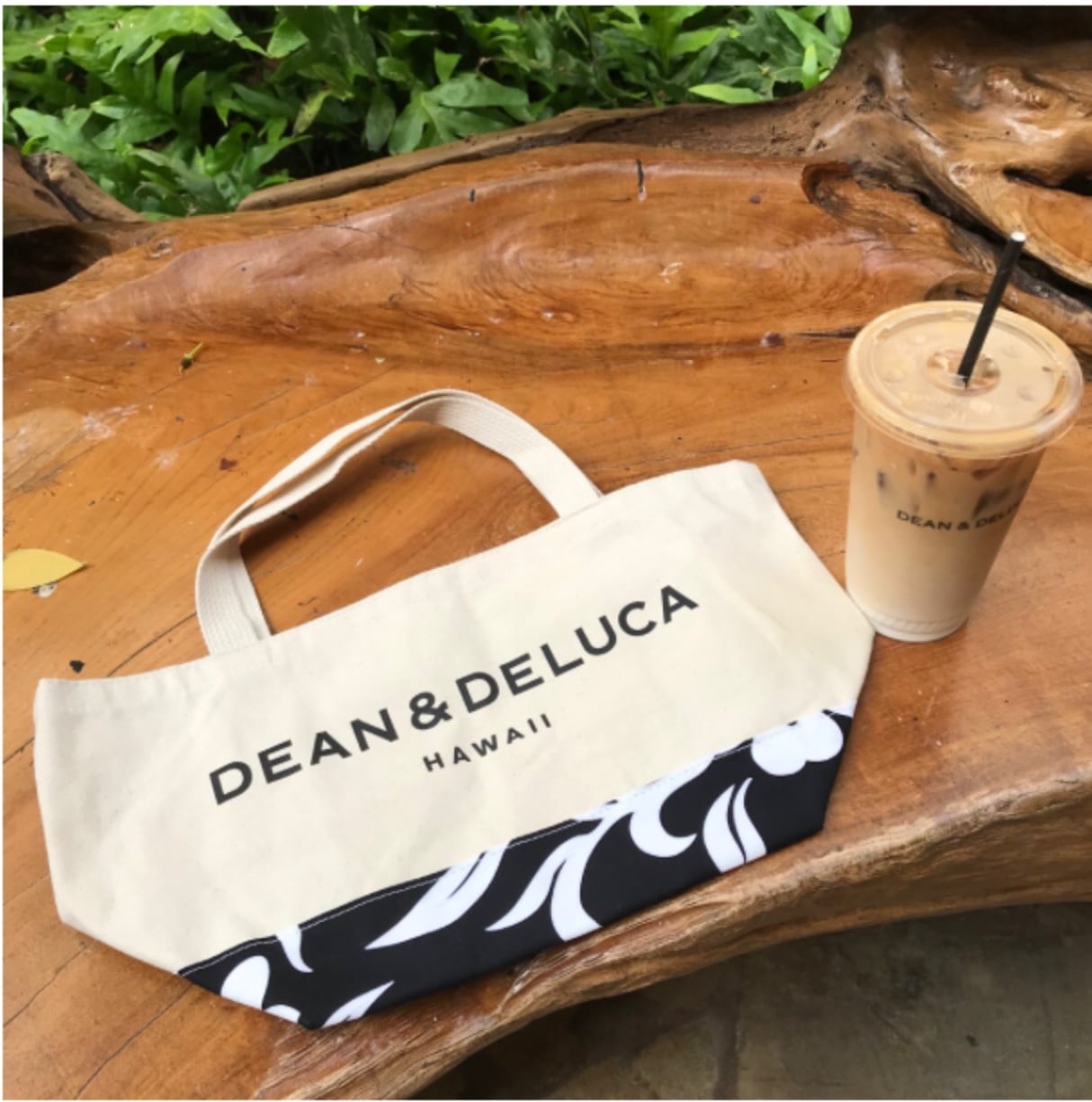 DEAN&DELUCA  HAWAII トートバック ハワイ限定 ハイビスカス柄