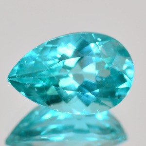 ◆ソ付 アパタイト 1.260ct ルース ペアシェイプ パライバ カラー