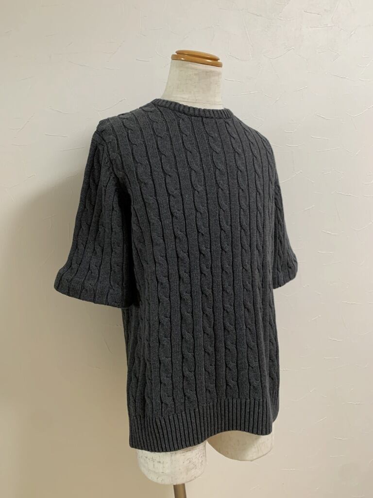 Cable Knitting Pattern Half Sleeve Summer Sweater
