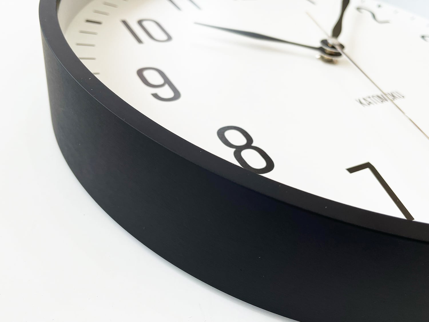 KATOMOKU plywood clock 19 ブラック km-111BK | 加藤木工株式会社