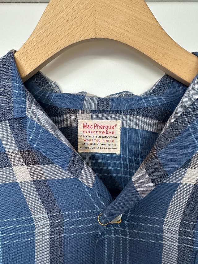 -Mac Phergus- Vintage 60s M Opencollar Shirt