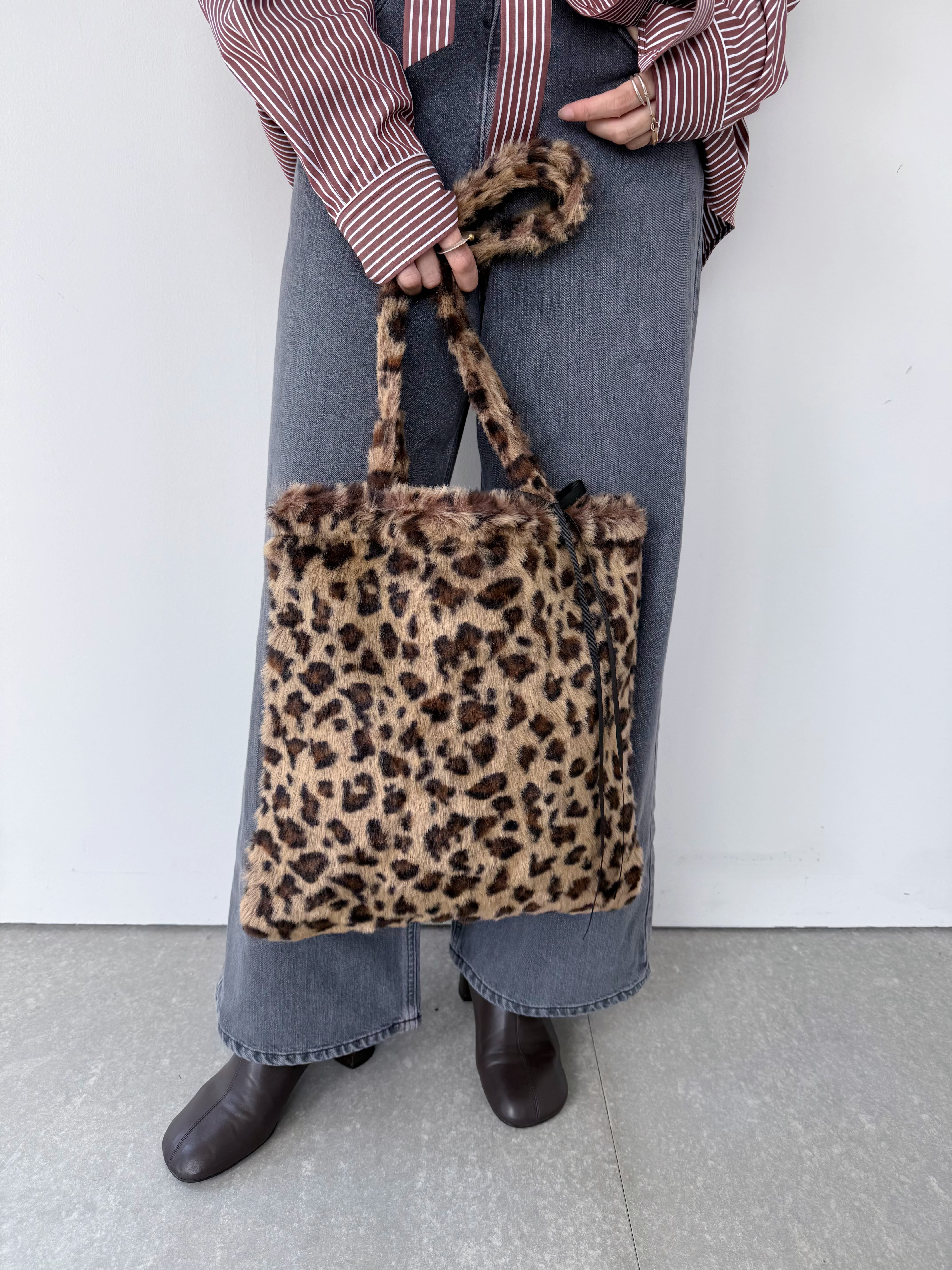 Bilitis dix-sept ans Leopard Fur Tote A Misc-1374 | KOKO