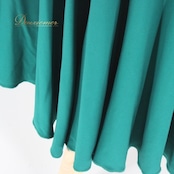 社交ダンス 衣装 スタンダード 上下セット ツーピース レッスンウェア パーティ衣装 無地 Create-Sun クリエイトサン 緑 グリーン系 伸縮性 さわやか エレガント シンプル ディスコ フォーマル 上品 トレーニング 発表会 準備 カジュアル パフォーマンス おしゃれ レディース パーティー 体型カバー