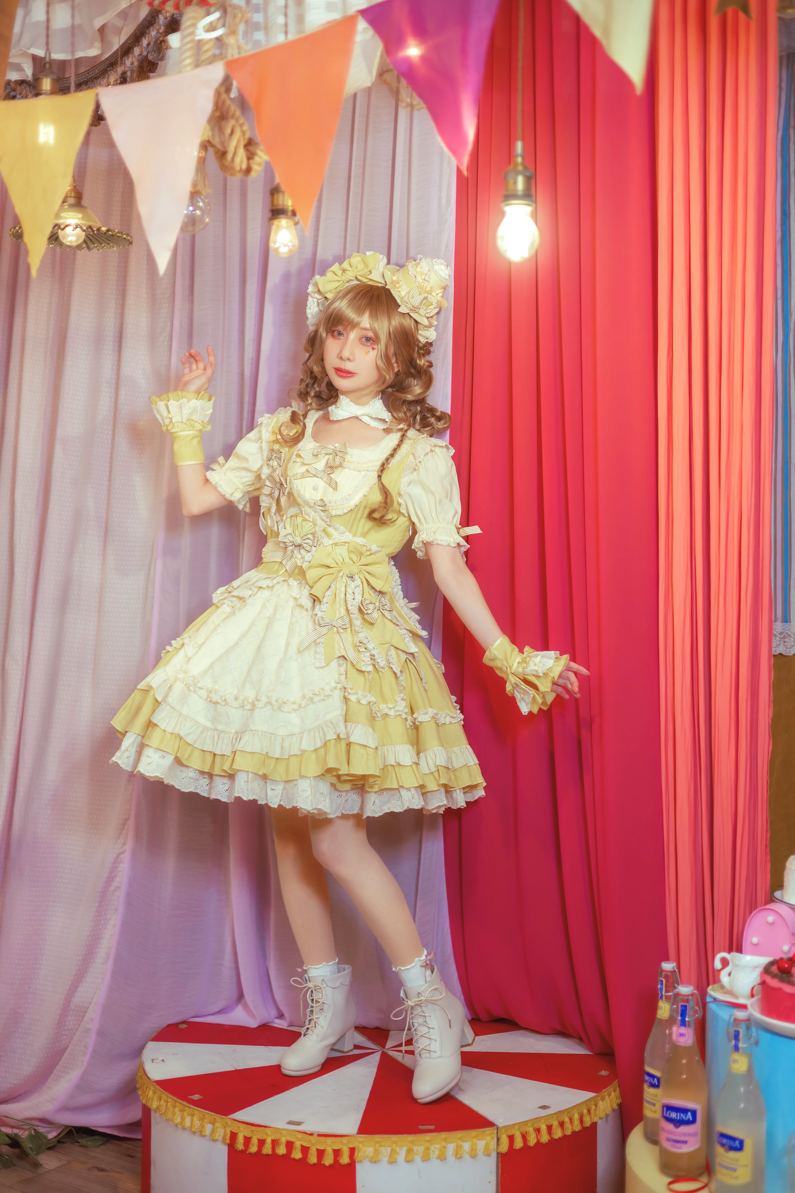 シャンティクリーム・パティスリー エプロン風ワンピース | HoshibakoWorks