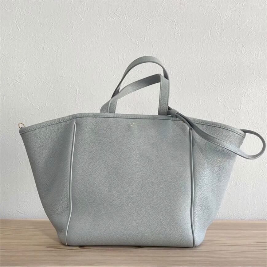 CELINE セリーヌ スモール フォールデッドカバ グレインドカーフスキン