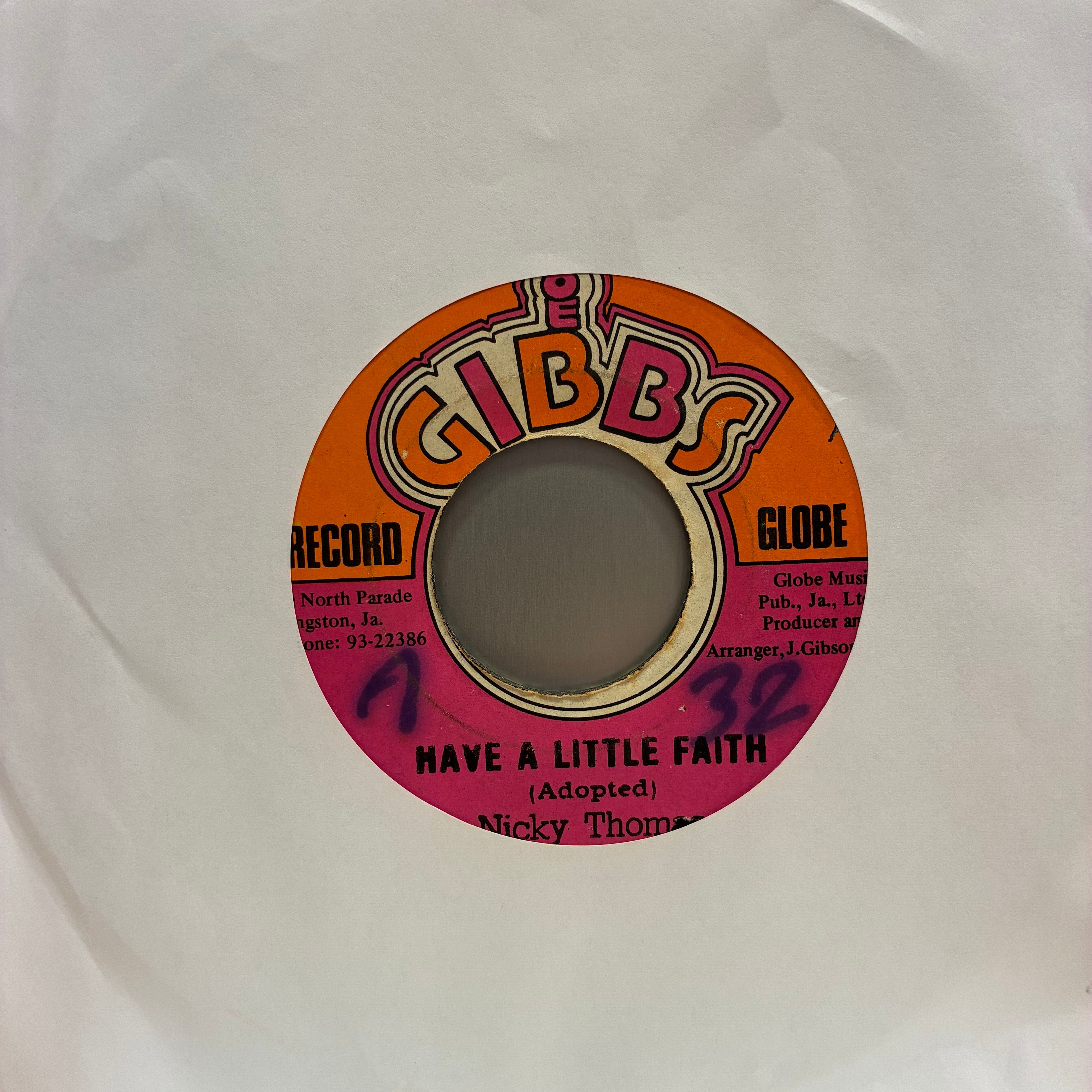 EP】Nicky Thomas / Have A Little Faith | Downtown Records 45 Branch