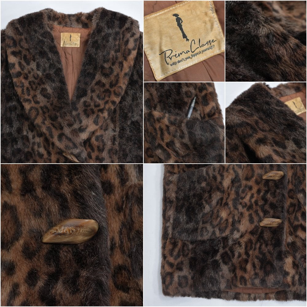 80s～ 日本製 プリマクラッセ Prima Classe レオパード アニマル 豹柄