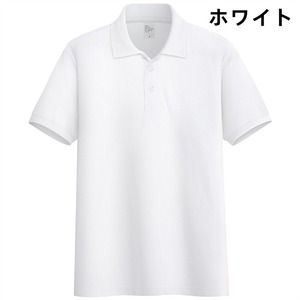 ポロシャツ 半袖 メンズ 15色 S-3XL 綿100 半袖ポロシャツ 無地 ビジネス ゴルフ カジュアル 25zm708