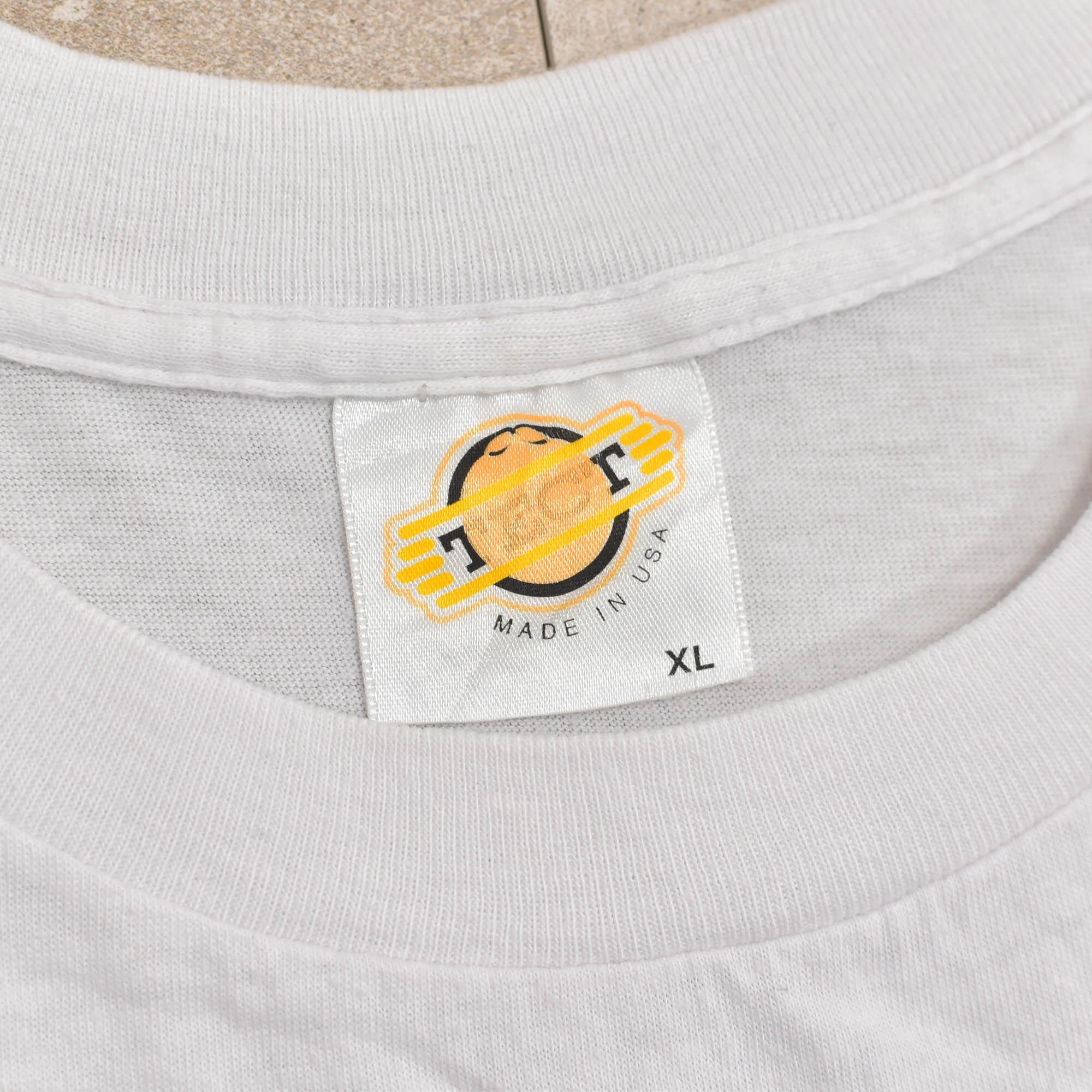 80s USA TECT Frank A Jones print T-shirt | 古着屋 grin days memory