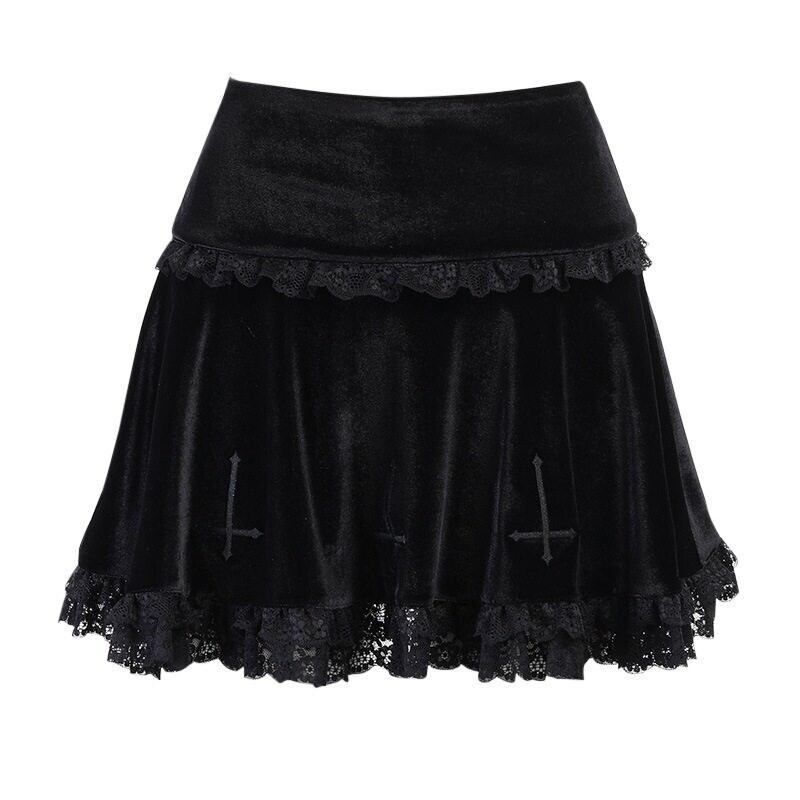 Lace mini skirt r0173