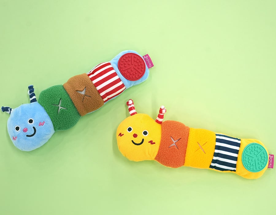 larva snack toy / ペット 犬 おもちゃ カシャカシャ 音が鳴る 知育玩具 ノーズワーク おやつ隠し 可愛い わんちゃん おもちゃ ストレス解消 toy15