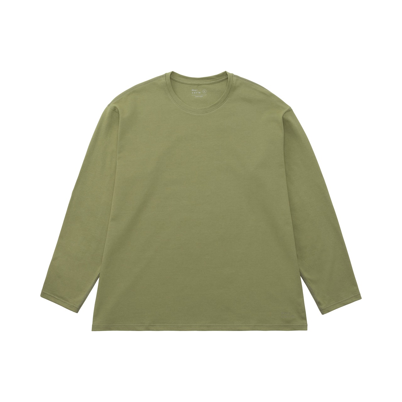 Nercocia. ハトムギ練り込み和紙 長袖Tシャツ