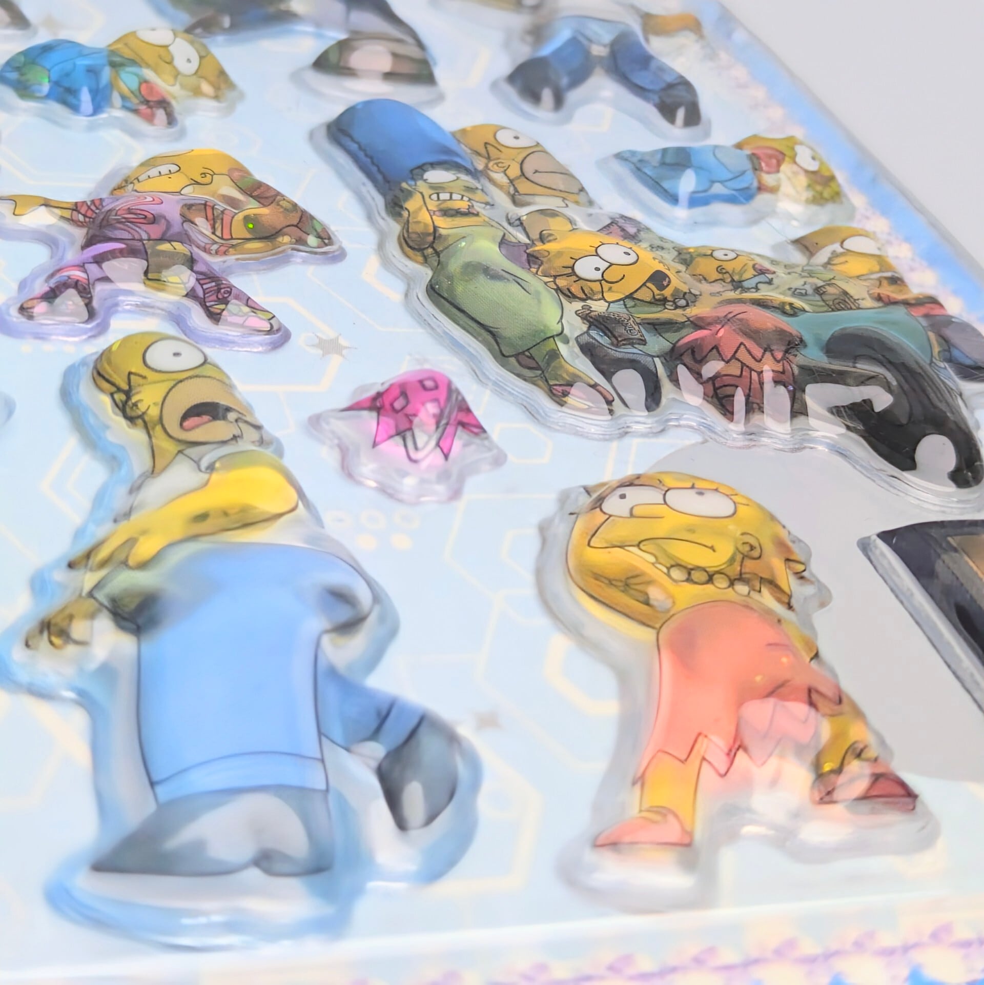 ⚡️Korea exclusive(韓国限定)⚡️【 The Simpsons / シンプソンズ 】3Dクリスタルステッカー ver.2 / ぷくぷく?シール / STICKER(ステッカー) / 立体ステッカー 〚アメリカン雑貨 アメトイ〛