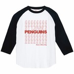 I LOVE PENGUINS　3/4スリーブ　ラグランTシャツ