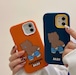 ペア・親友とお揃い iPhone11/12 Pro/13 Pro Maxケース Bear  アイフォンケース くまさん かわいい 韓国女子男子愛用 人気スマホケース 二色 お洒落