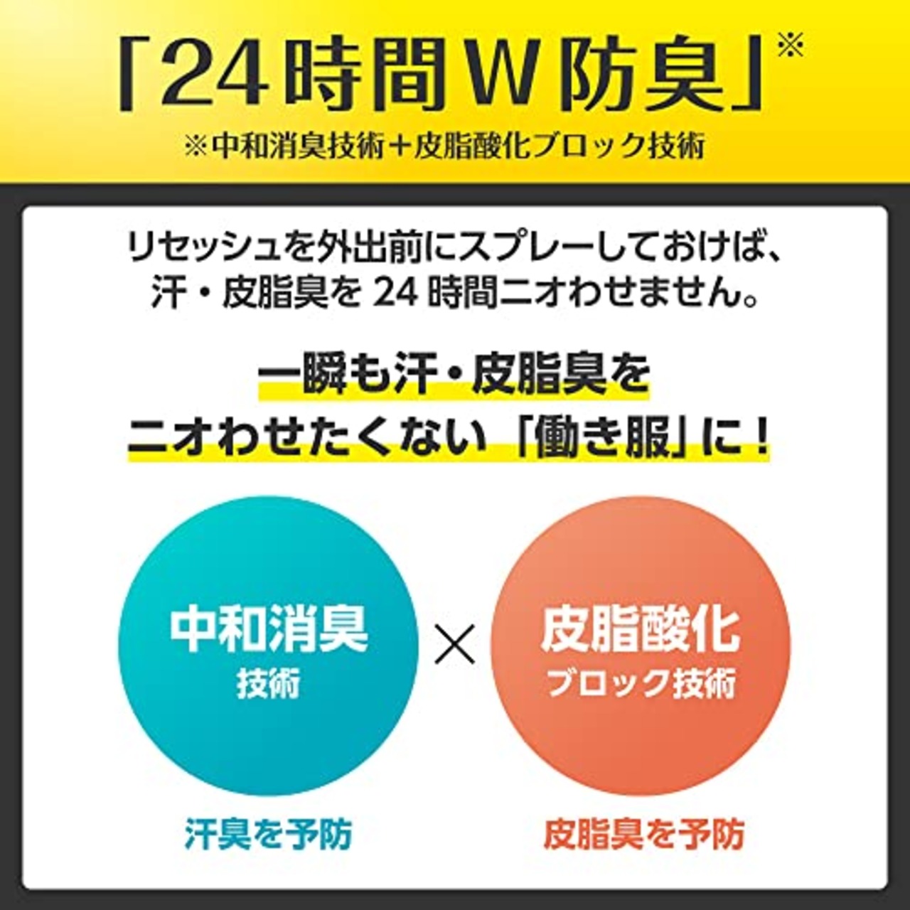 リセッシュ除菌EX 消臭芳香剤 液体 消臭スプレー デオドラントパワー 香りが残らないタイプスパウト 詰め替え 680ml