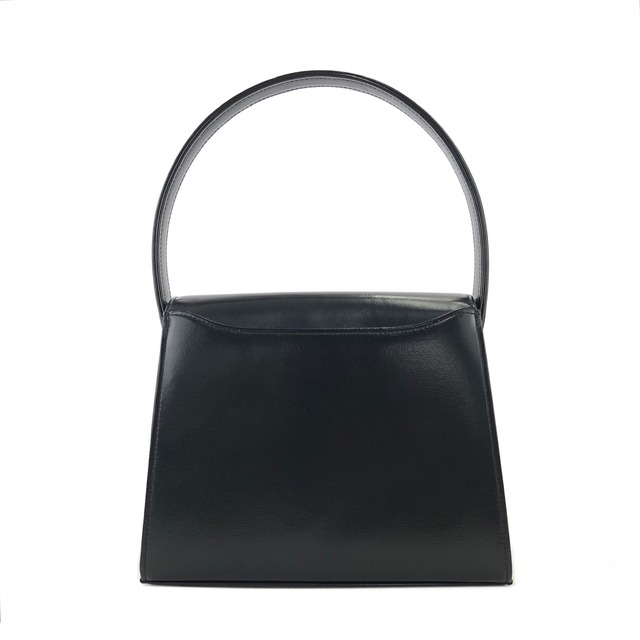 GIVENCHY ジバンシィ　ロゴモチーフ　ターンロック　レザー　ミニバッグ　ハンドバッグ　 ブラック　vintage　ヴィンテージ　オールド　3kcpa6