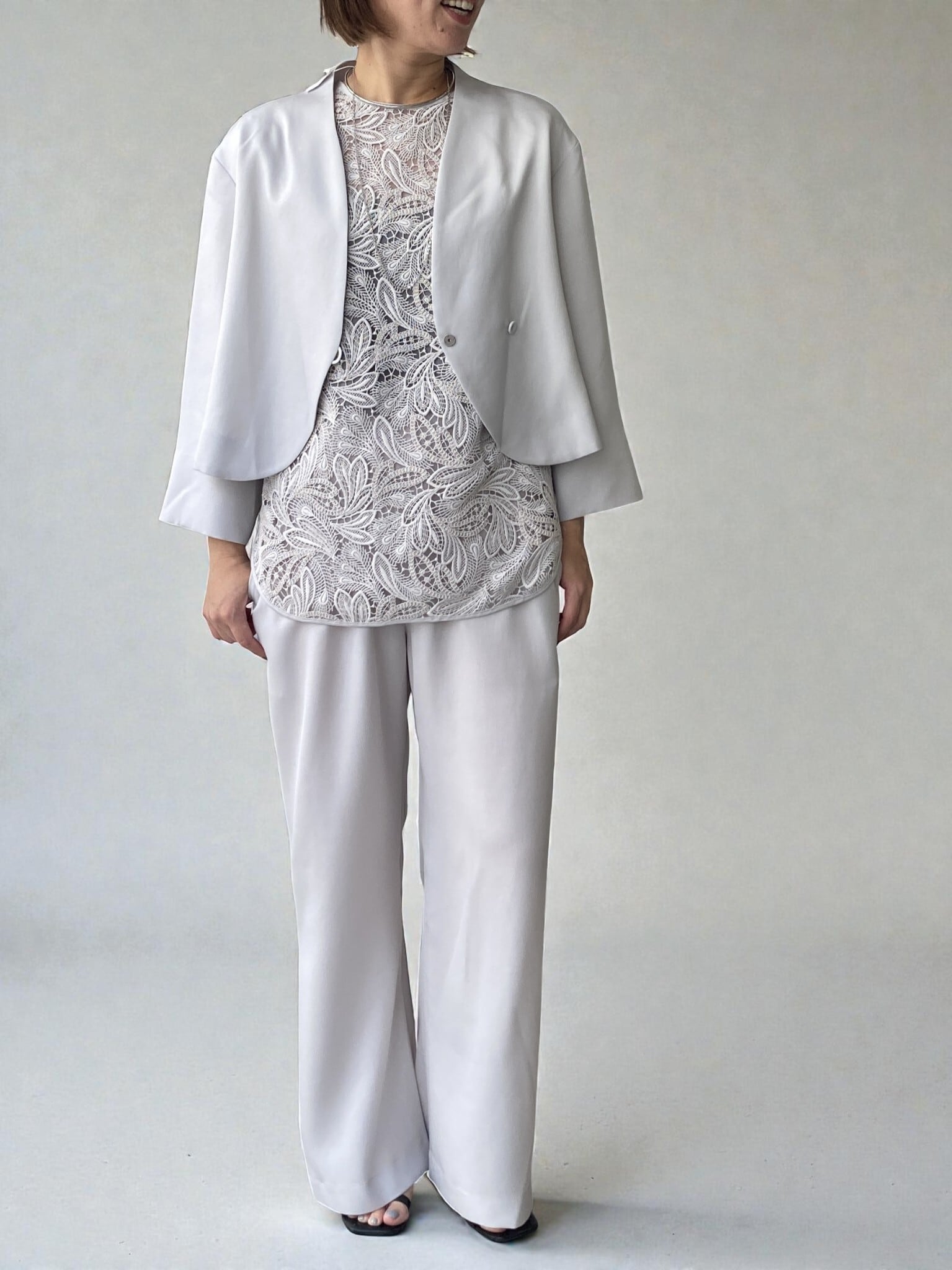 トライウールドライツイルパンツ(グレー)