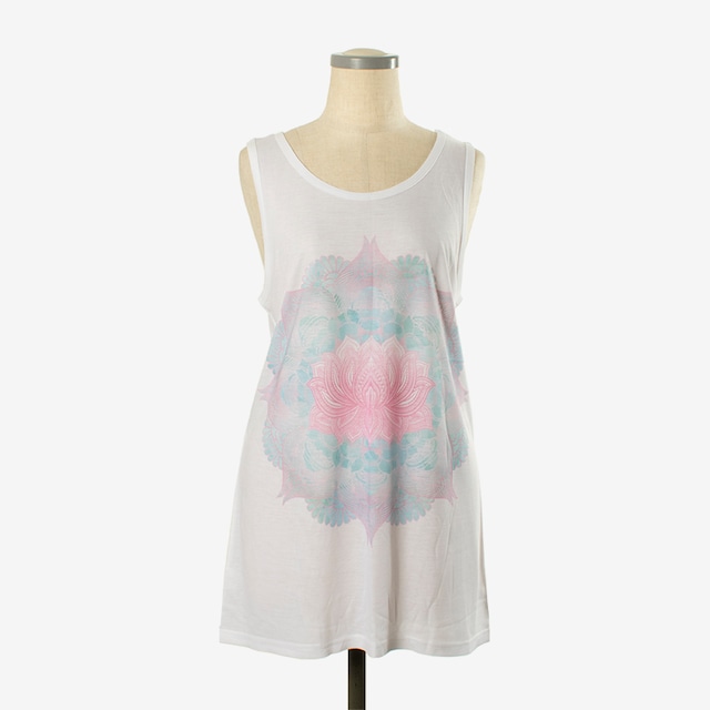 ヨガプリントタンク　パドマ２　Yoga Print tank top Padma2