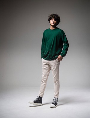 RESOUND CLOTHING / BACK ID ROGO LONG SLEAVE GREEN / ロンT