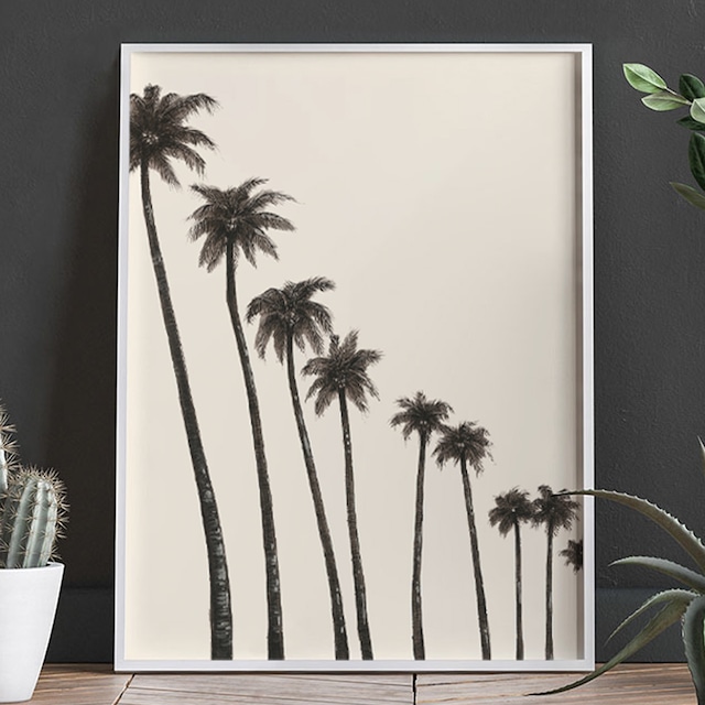 Palm tree モノトーンポスター／022-i