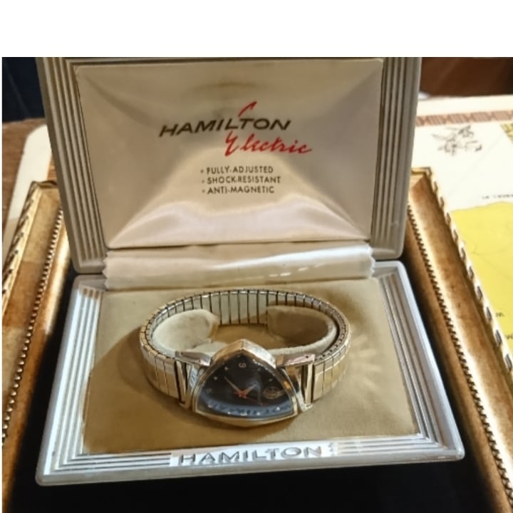 50s vintage hamilton pacer GE erectric champion antique watch ハミルトン ペイサー  アンティーク ウォッチ ベンチュラ