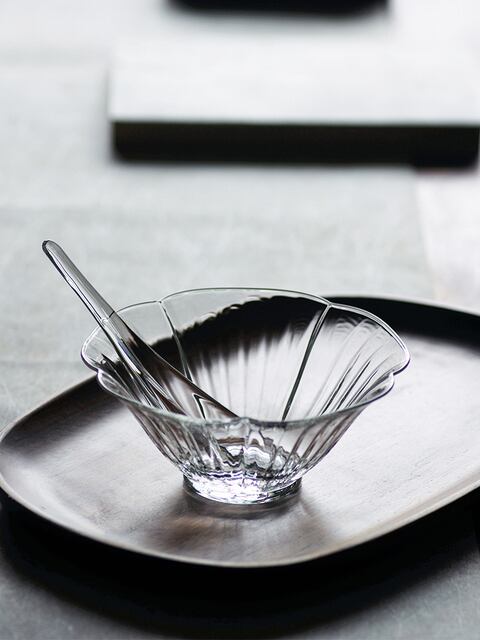 花びらガラスボウル スプーン付 | B-LUNE