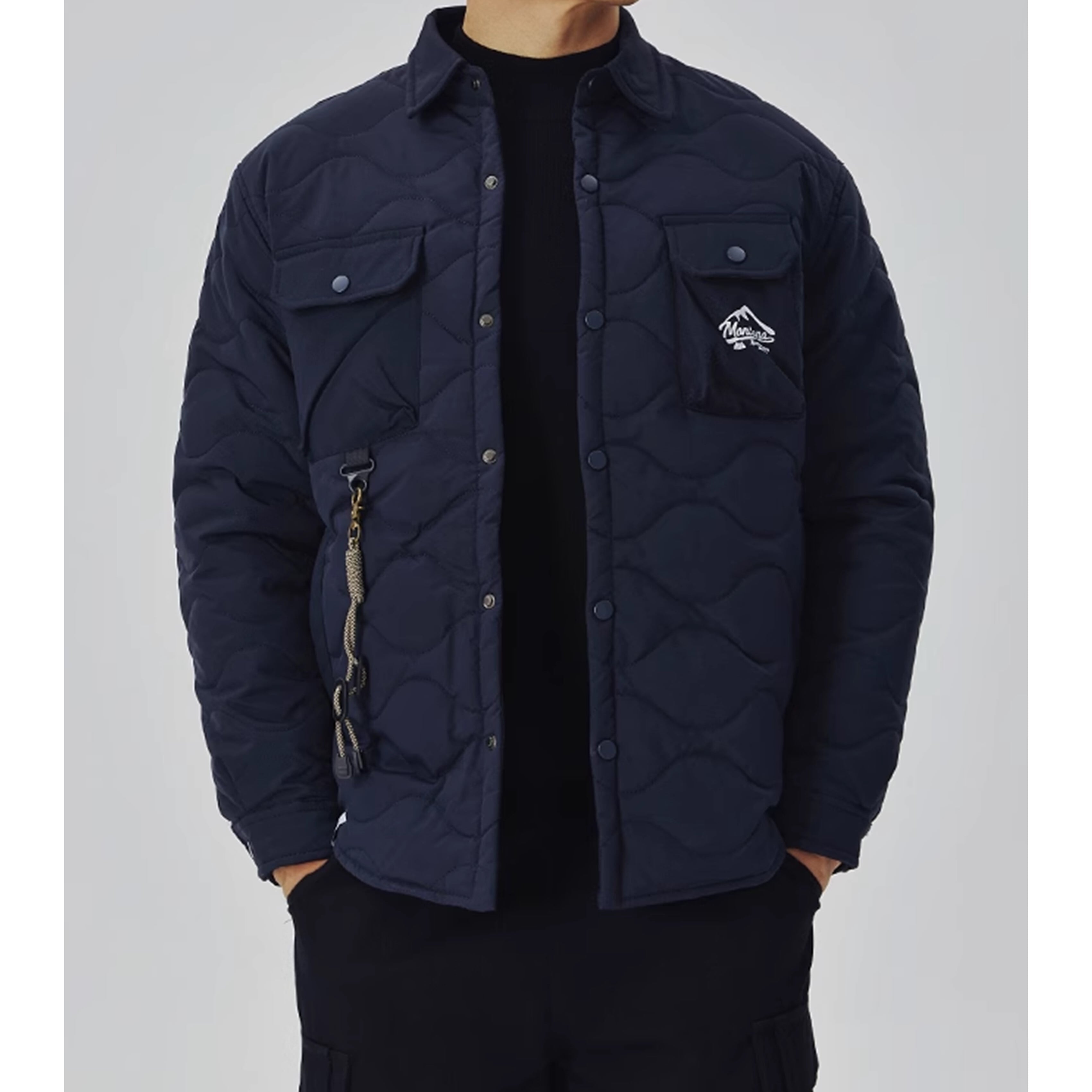 khページ キルティングアウター 証明写真 セット 取外しできるセーラーカラー付きキルティングブルゾン(100cm ピンク