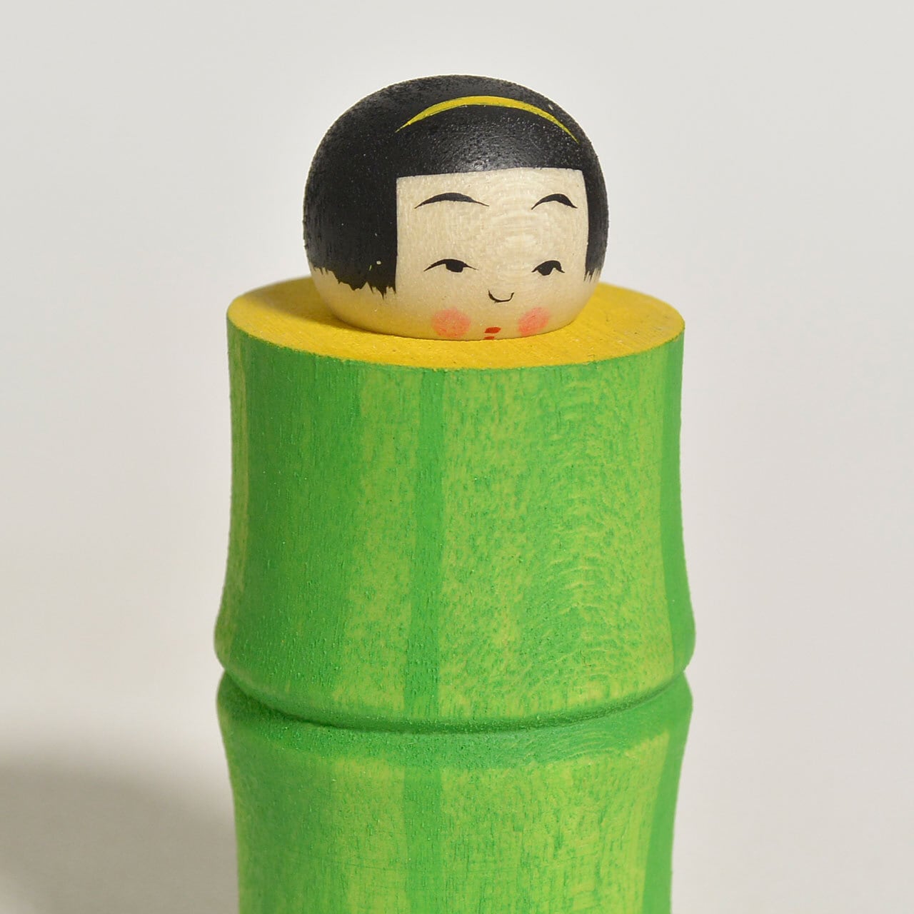 かぐや姫ちゃんこけし 約2寸 約6cm 鈴木明 工人（作並系）#2578