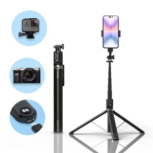 【人気】スマホ 三脚 自撮り棒卓上三脚 1/4ネジ付き セルカ棒 360°回転 軽量 iPhone6-14Pro Max/Androidスマホ等対応 日本語取扱説明書付き