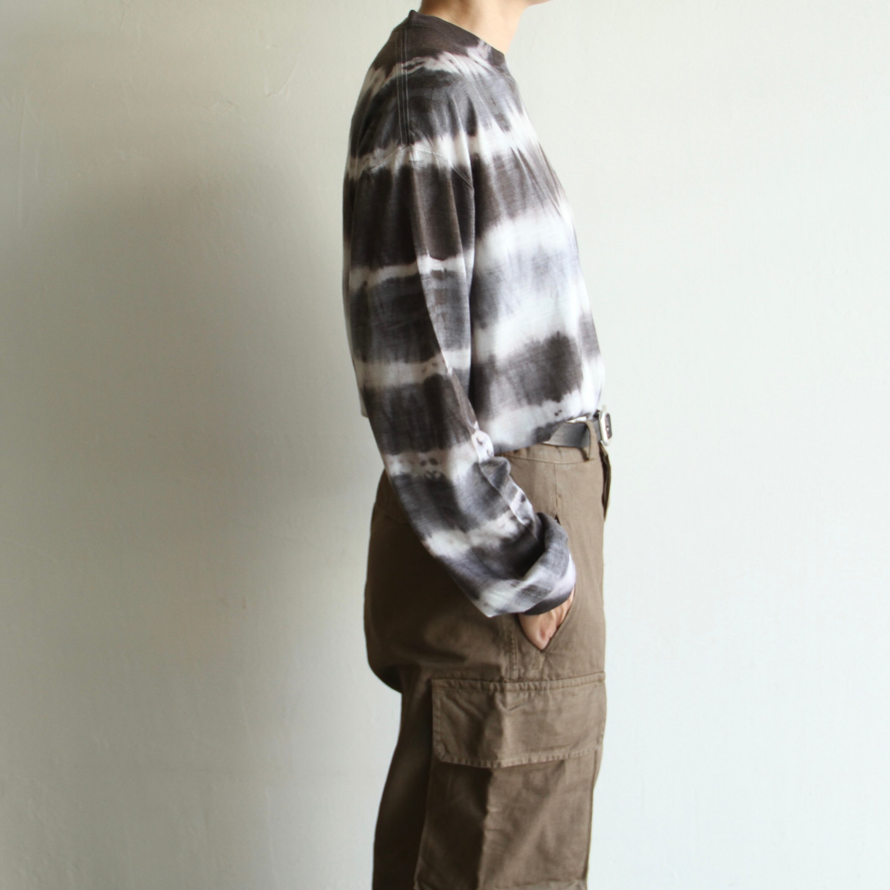 迷迭香【 unisex 】 Wool vegitable dye ls tee | Terminal