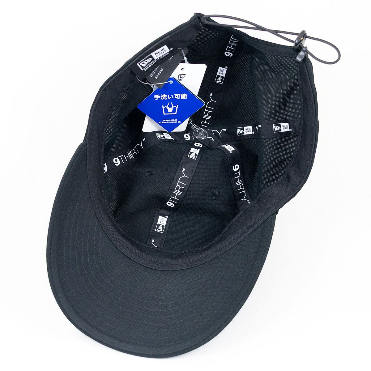 NEW ERA 帽子 9THIRTY ドローコード Tech Air ブラック ｜アウトドア