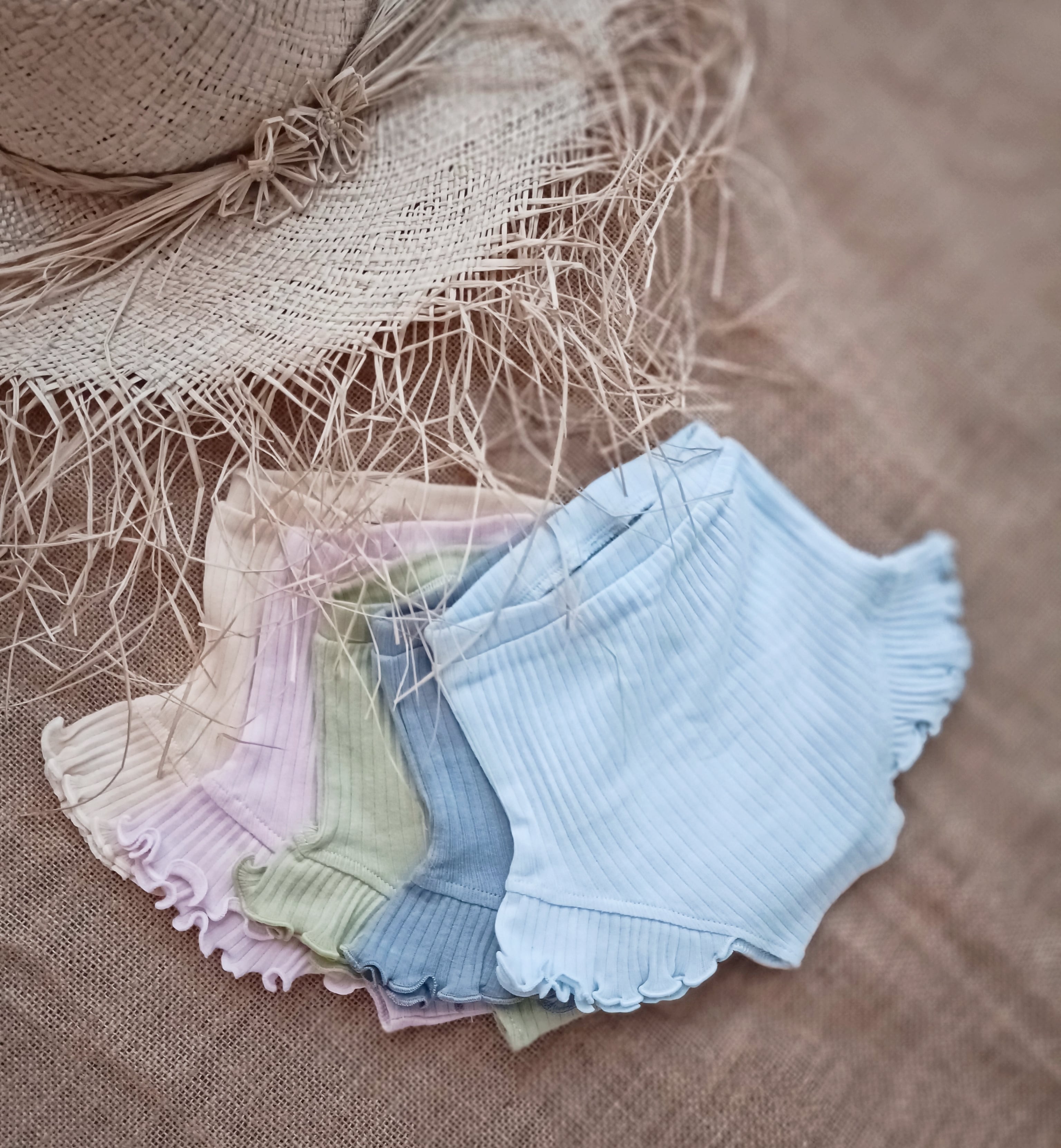 大人気ブルマ新モデル/Boho baby/ruffle rib bloomer／ラッフルリブニットブルマ♡